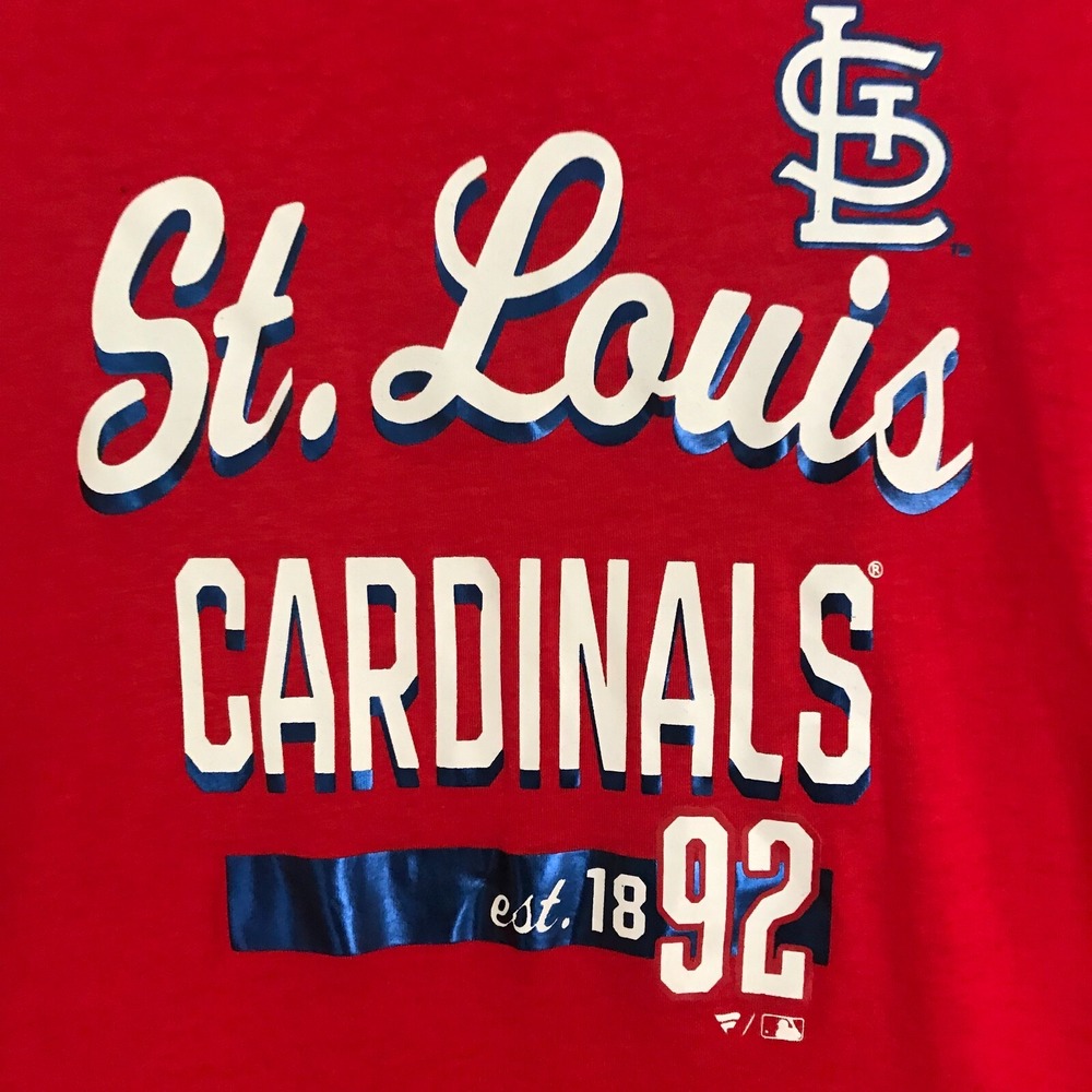 New! Fanatics St. Louis Cardinals Womens T-Shirt Size XL Red Short Sleeve NWT